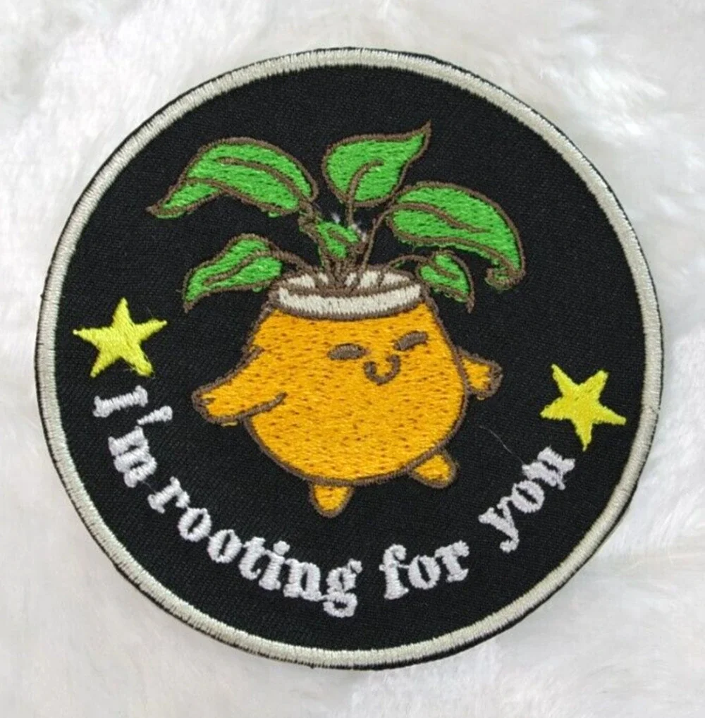 Patch IRON ON Embroidery Plants Adorable Cute Patch IRON-ON (3